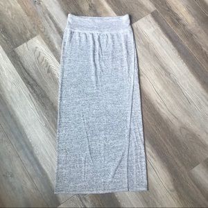 Light Grey Midi Skirt